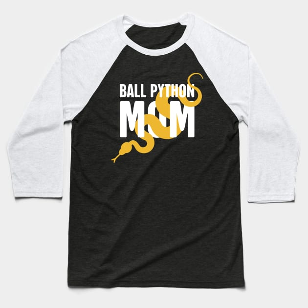 Ball Python Mom Baseball T-Shirt by MeatMan